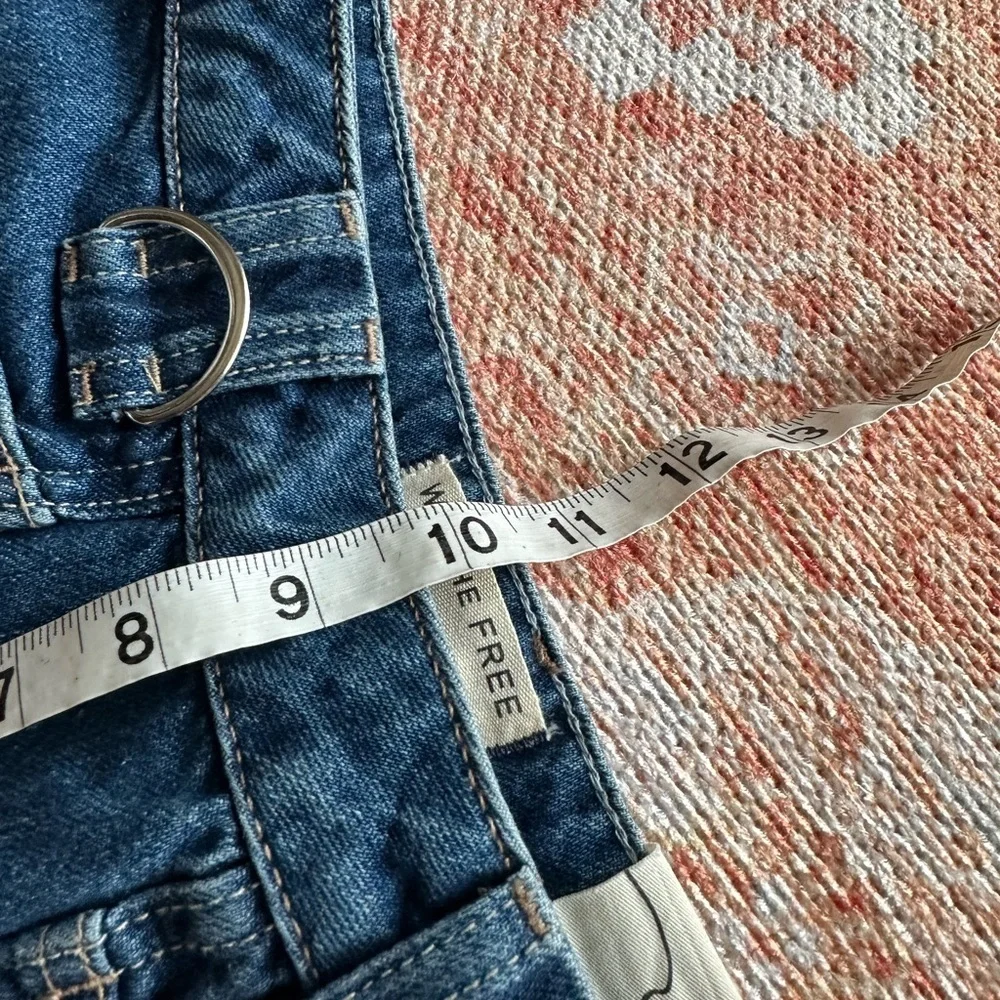 NWT We The Free - Adele Denim Skort size 25 low rise grunge utility - Picture 7 of 11